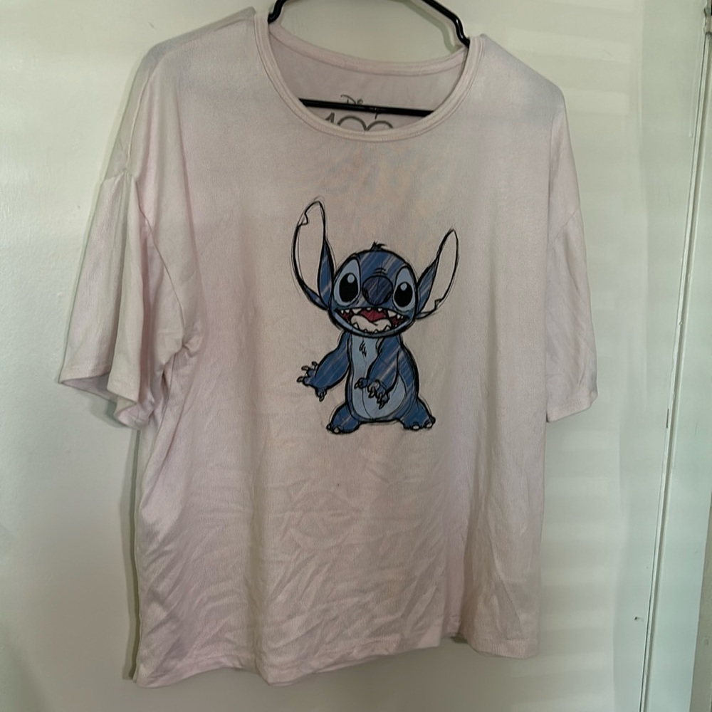 Medium Pink Disney 100 year anniversary Stitch shirt